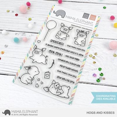 Mama Elephant Clear Stamps - Hogs And Kisses